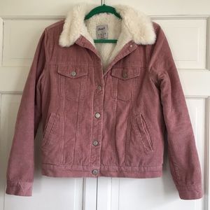 Denim Co. Faux Fur Lined Corduroy Jacket Size 8